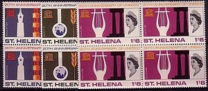 ST HELENA 1966 UNESCO set in MNH blocks of 4...............................31345