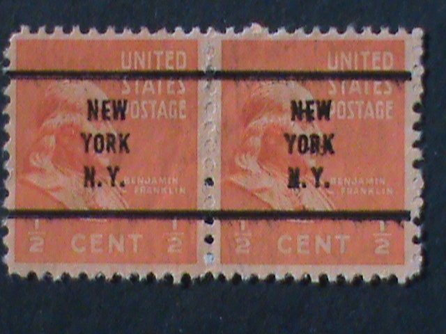 ​UNITED STATES-1938 SC#803c -ERROR-? 84 YEARS OLD-FRANKLIN-RARE PRECANCEL VF