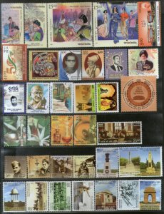 India 2019 Year Pack of 108 Stamps on Mahatma Gandhi Fragrance Sikhism Fashion T