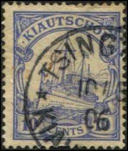 Kiauchau SC# 26 Kaiser's Yacht 10c Used  CDS