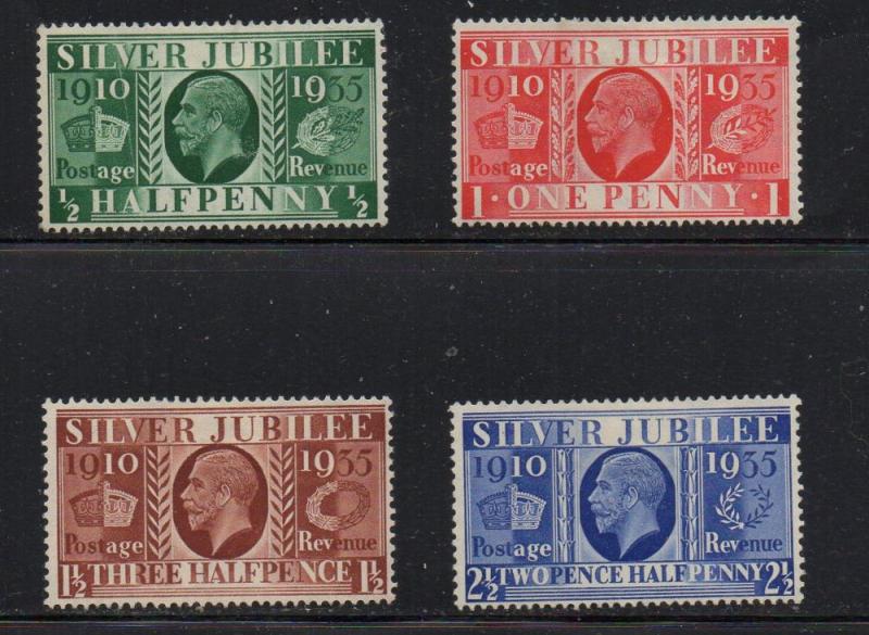 Great Britain Sc 226-9 1935 Silver Jubilee George V stamp  set mint