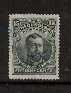 Newfoundland #103 Very Fine Used With Pre Printing Paper Fold Variety