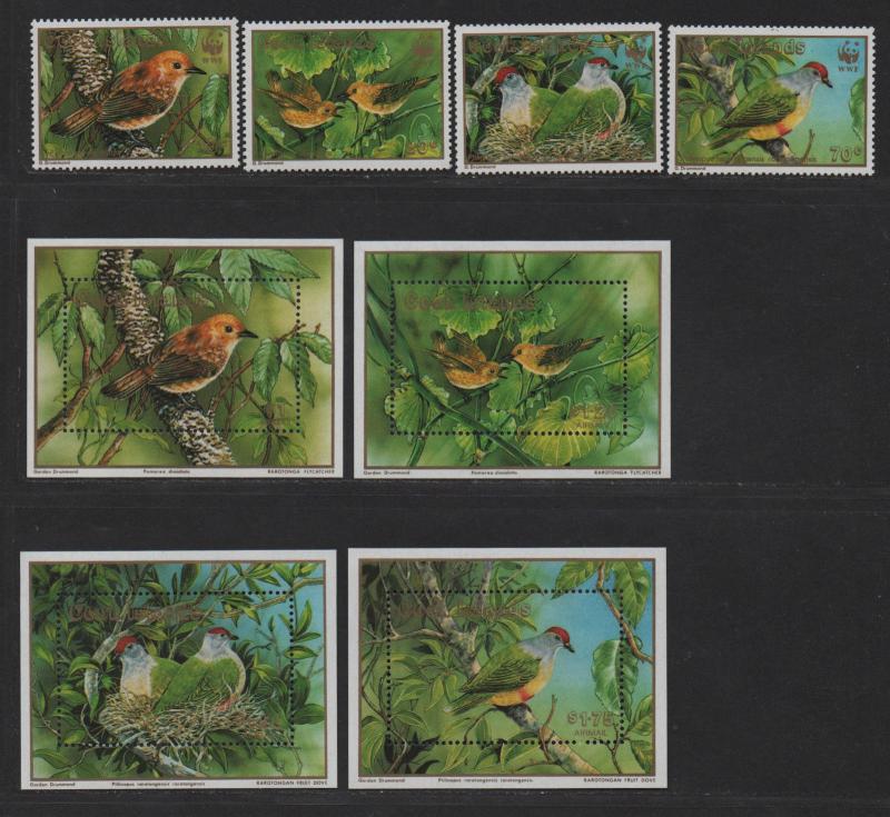 $Cook islands Sc#1016-23 M/NH/VF, Birds, Cv. $29.15