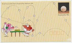 Postal stationery Australia 1994 Table Tennis - Championships