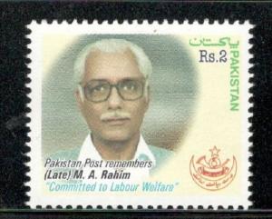 Pakistan 2003 M. A. Rahim labour leader Sc 1010  MNH # 4200