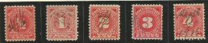 U.S. Scott #R206-R212 Revenue Stamp - Used Single