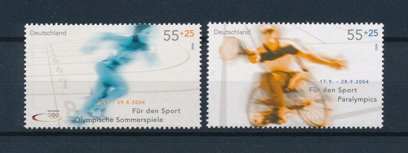 [54812] Germany 2004 Olympic games Athens Athletics Tennis from set MNH