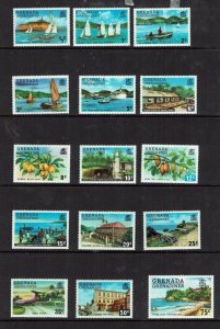 Grenada Grenadines: 1975, Island Life and Landscape, MNH Set