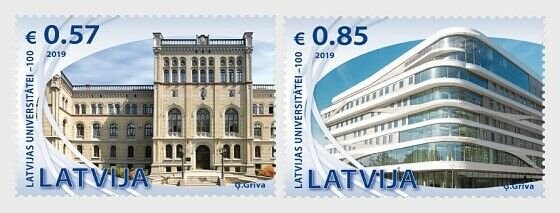 H01 Latvia 2019 100th Anniversary of the University of Latvia MNH ** Postfrisch