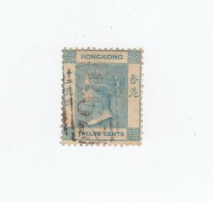 HONG KONG # 3 12cts Q/VICTORIA CAT VALUE $55