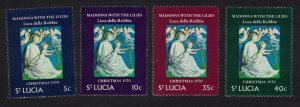 St. Lucia 'Madonna with the Lilies' Christmas 4v 1970 MNH SG#301-304