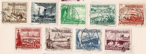 Germany #B107-115 used Winterhelp 1937