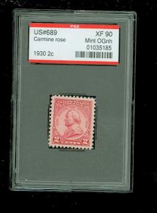 US #689 Commemorative, PSE Graded XF 90, Mint OGnh