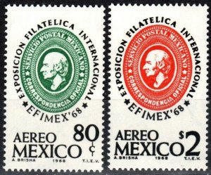 Mexico #C333-4  MNH  (V5914)