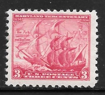 USA 736: 3c The Ark and The Dove, MNH, F-VF