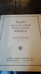 Scott Speciality Stamp Album for Africa, ... see details below - FREE SHIPPIN...