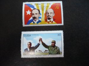 Stamps - Cuba - Scott# 1879-1880 - Mint Hinged Set of 2 Stamps