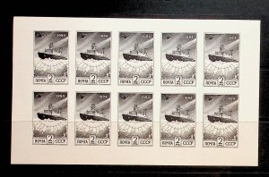 RUSSIA Sc 6016Bc NH IMPERF MINISHEET OF 1991 - ARCTIC