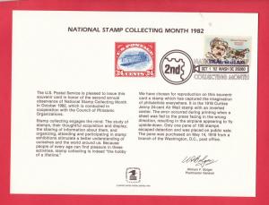 National Stamp Collectin Month BEP  Card - Cancelled!