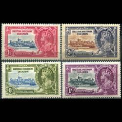 SOLOMON IS. 1935 - Scott# 60-3 Silver Jubilee Set of 4 NH