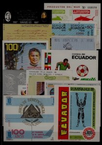 Ecuador 11 MNH s/s 1986-88