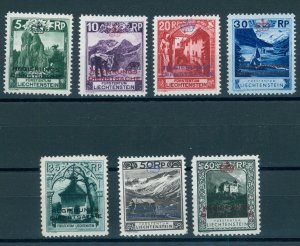 LIECHTENSTEIN, 7 STAMPS OFFICIALS 1932, HINGED
