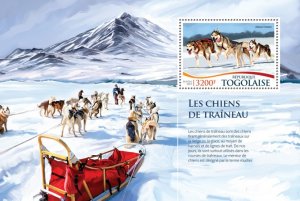 TOGO - 2015 - Sledge Dogs - Perf Souv Sheet - Mint Never Hinged