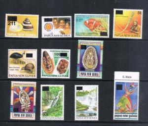 Papua New Guinea 1994 Sc 860-871 set of 11 MNH Cat.$320