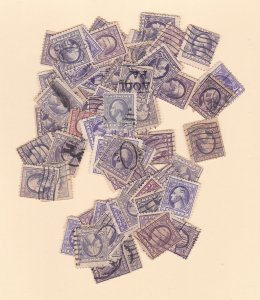 US Three Cent Washingtons, Used, 50 Copies