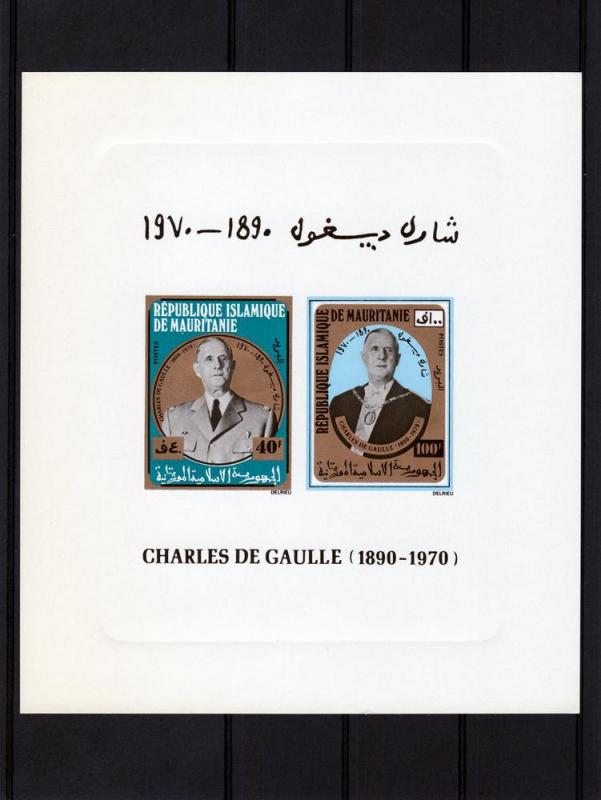 Mauritania 1980 Charles de Gaulle Deluxe s/s mnh.vf