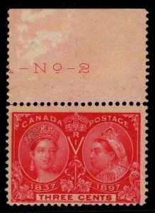 CANADA SCOTT#53 JUBILEE  ISSUE OF 1897 - OGXLH - FINE - CV $30.00 (ESP#408)