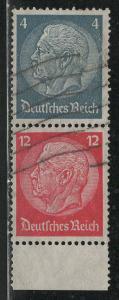 Germany Scott # 417, 422, used, se-tenant, Mi# S163