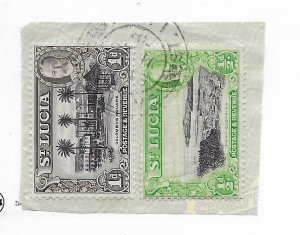 St. Lucia #95-96a Used - Stamp - CAT VALUE $3.55