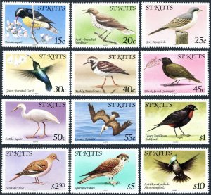 St Kitts 55-66 Questra,MNH.Michel 44-61-I. Birds 1981.Banana-quit,Thrasher,Egret