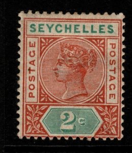 SEYCHELLES SG28 1900 2c ORANGE-BROWN & GREEN MTD MINT