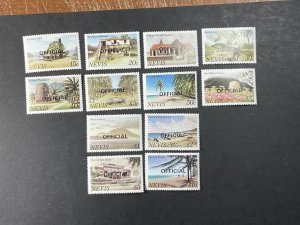 NEVIS # O11-O22-MINT/NEVER HINGED-COMPLETE SET--OFFICIALS--1981