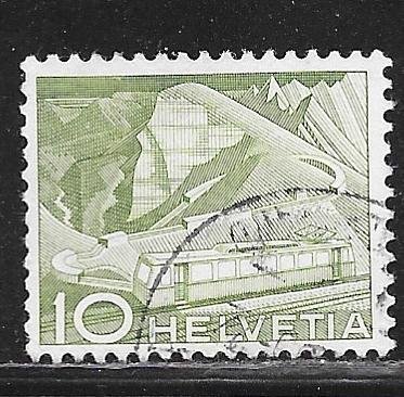 Switzerland 330: 10c Mountain Railway, used, F-VF