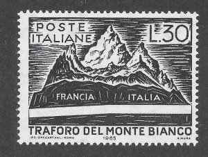 Italy Scott 913 MNHOG - 1965 Mont Blanc Tunnel Opening