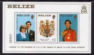 Belize 554 Royal Wedding Souvenir Sheet MNH VF