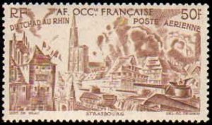French West Africa #C5-C10, Complete Set(6), 1946, Hinged