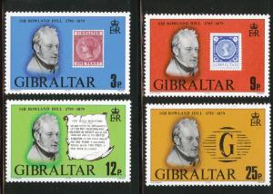 Gibraltar Scott 378-381 MNH** Rowland Hill set