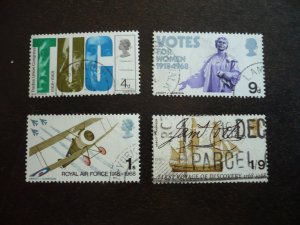 Stamps - Great Britain - Scott# 564-567 - Used Set of 4 Stamps
