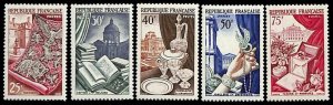 France 1954, Export 5v, MNH