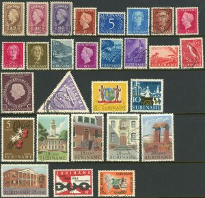 Surinam Postage Dutch Colony Latin America Stamp Collection  Used