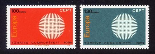 Turkey Sc# 1848-9 MNH Europa 1970