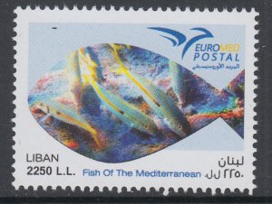 Lebanon 742 Fish MNH VF