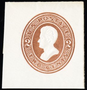 US Stamps # U128 Cut Square Mint XF