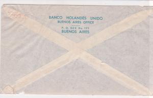 Uruguay 1960 Banco Holandes Unido Slogan Cancel Airmail Stamps Cover R 17637