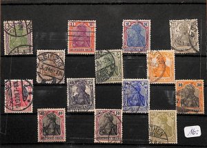 E0062 Germany Empire German Reich stamps selection mix lot GERMANIA