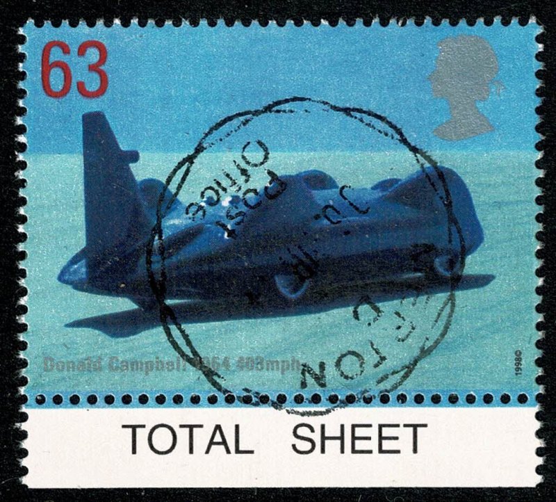 GB 1998 land Speed Records 63p. Fine Used single SG 2063